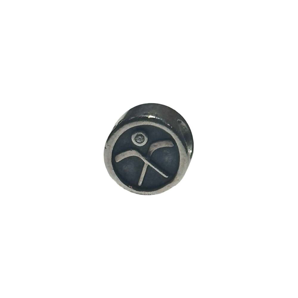 Pandora Sterling Silver Ice Hockey Puck Charm 791203CZ